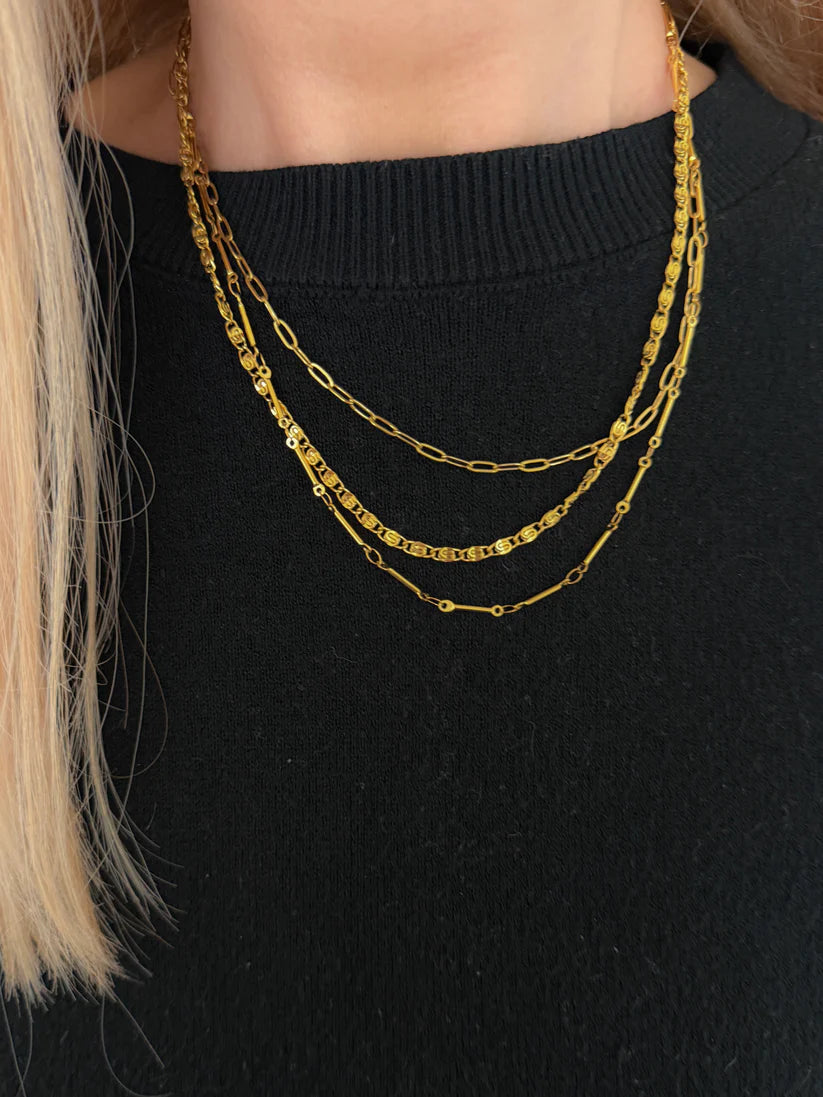 TRIPLE LAYER NECKLACE