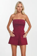 TUBE ROMPER BURGANDY