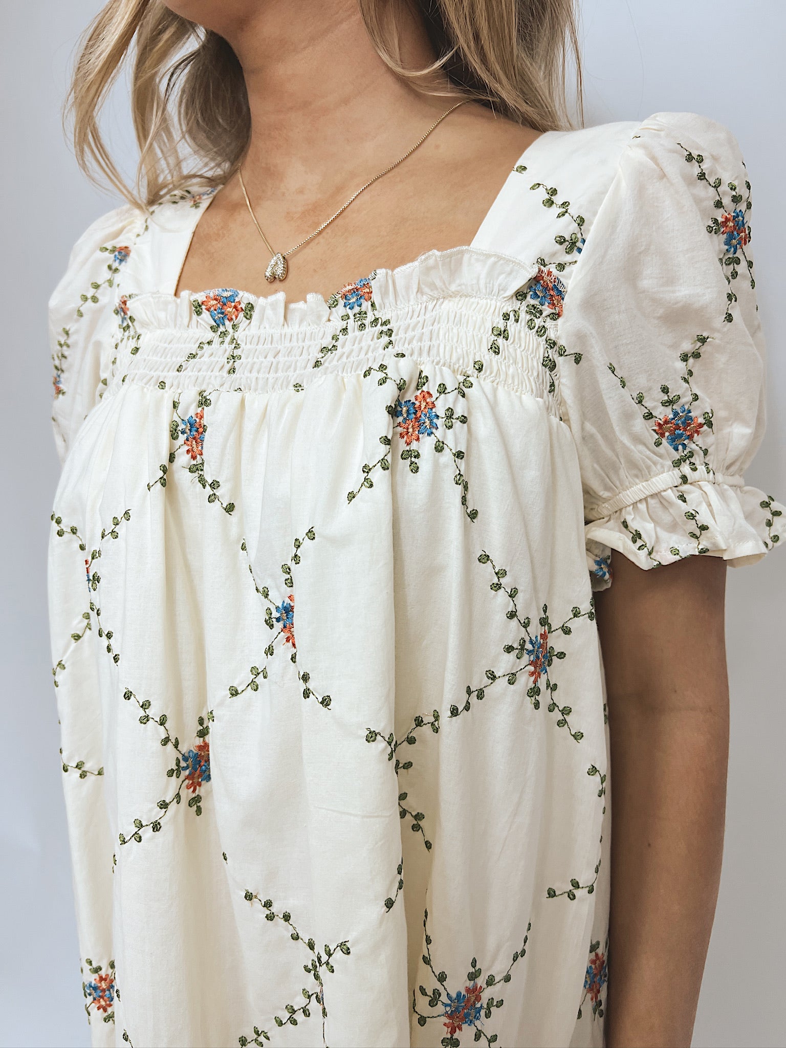 EMBROIDERED DRESS