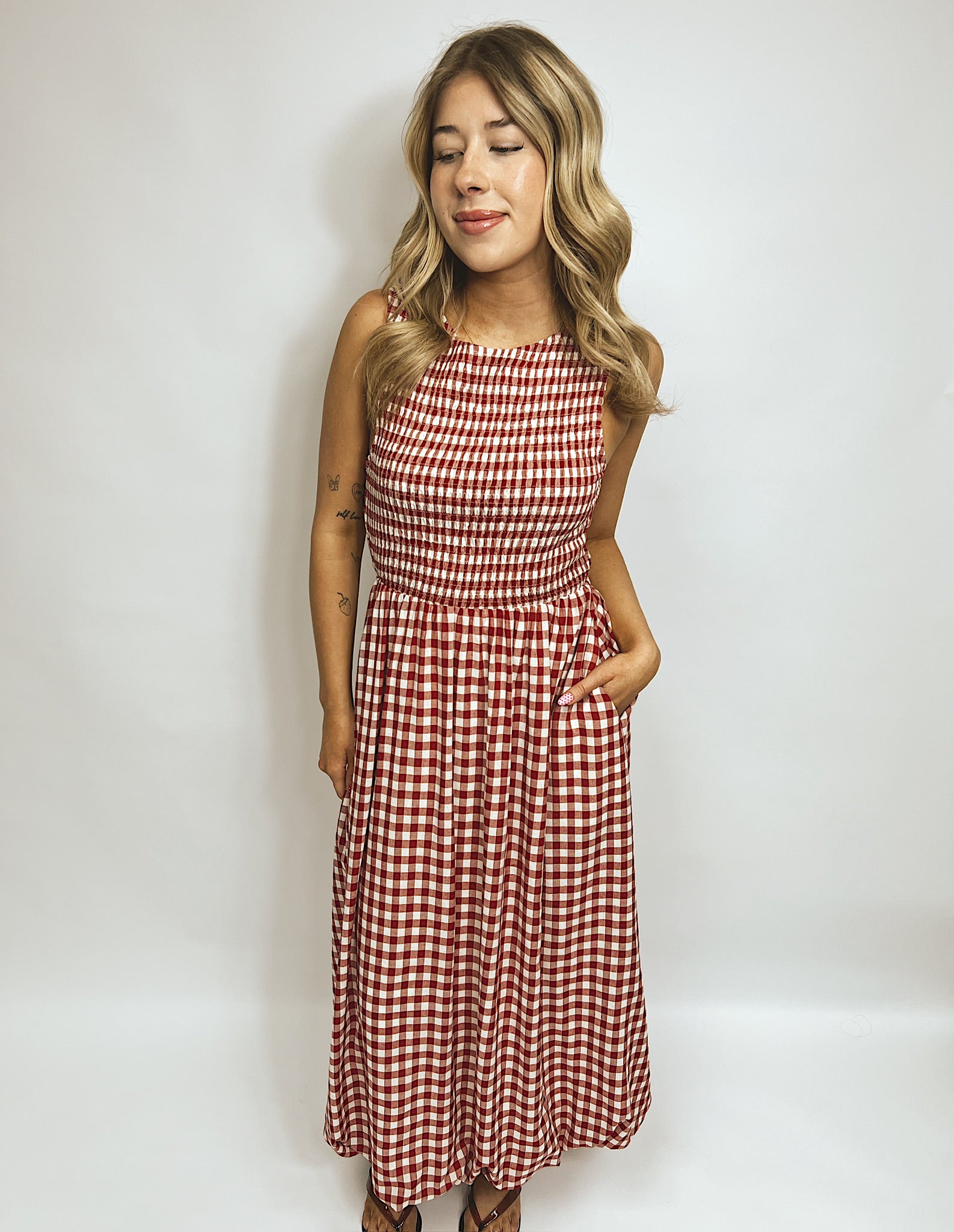 APPLE MIDI DRESS