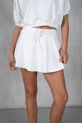 WHITE NEOPRENE SKIRT