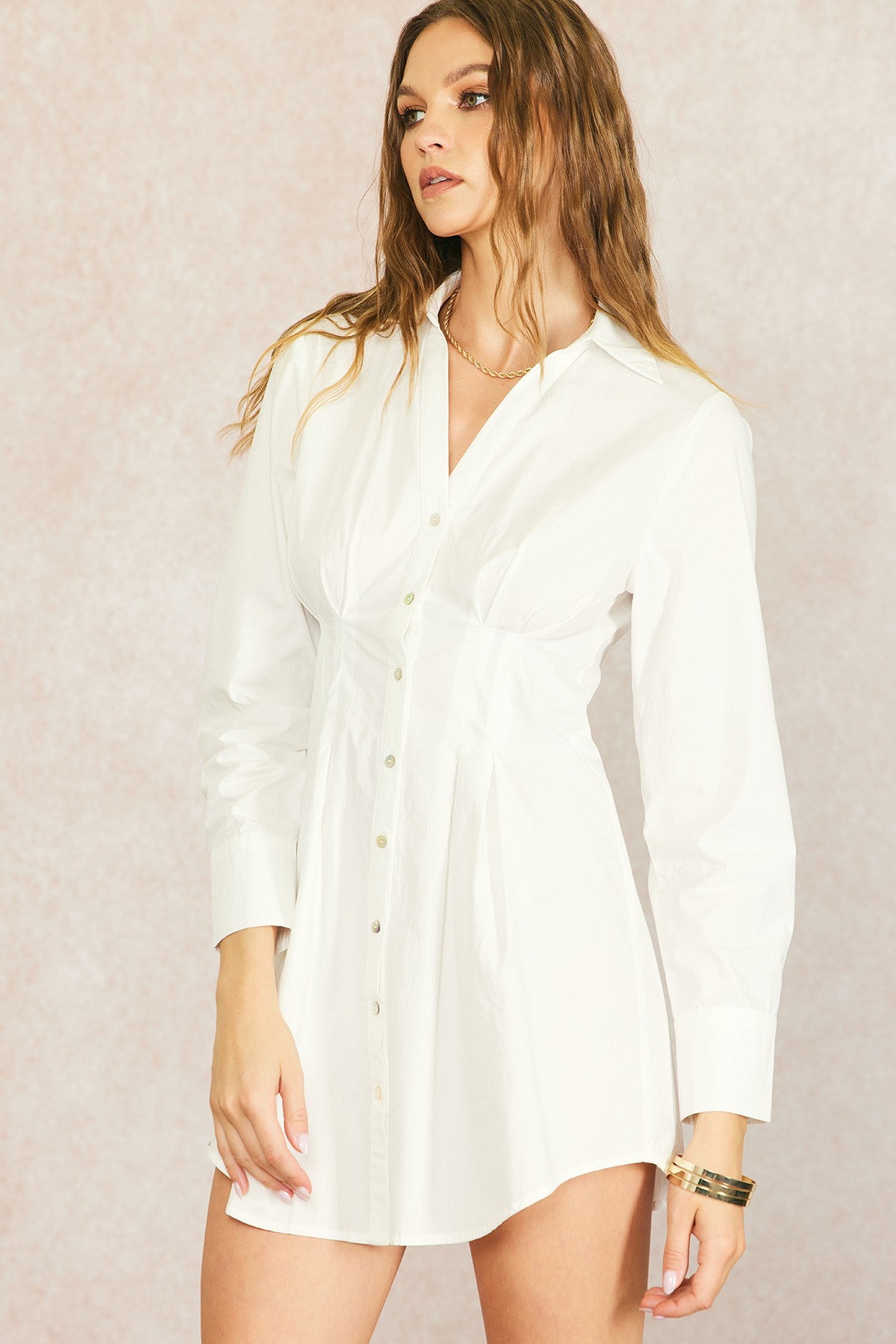 POPLIN WHITE DRESS