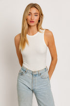 ROUND NECK BODY SLEEVLESS BODY SUIT