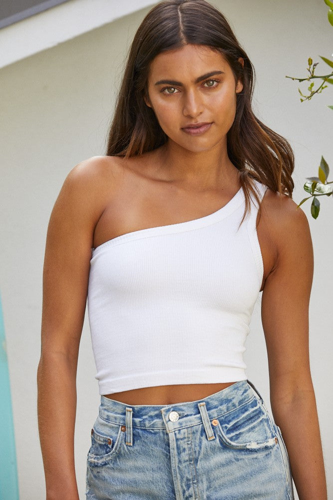 ONE SHOULDER SEAMLESS TOP