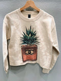AGAVE GLITZ CREWNECK