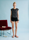 HARPER RIBBED CAP SLEEVE TOP