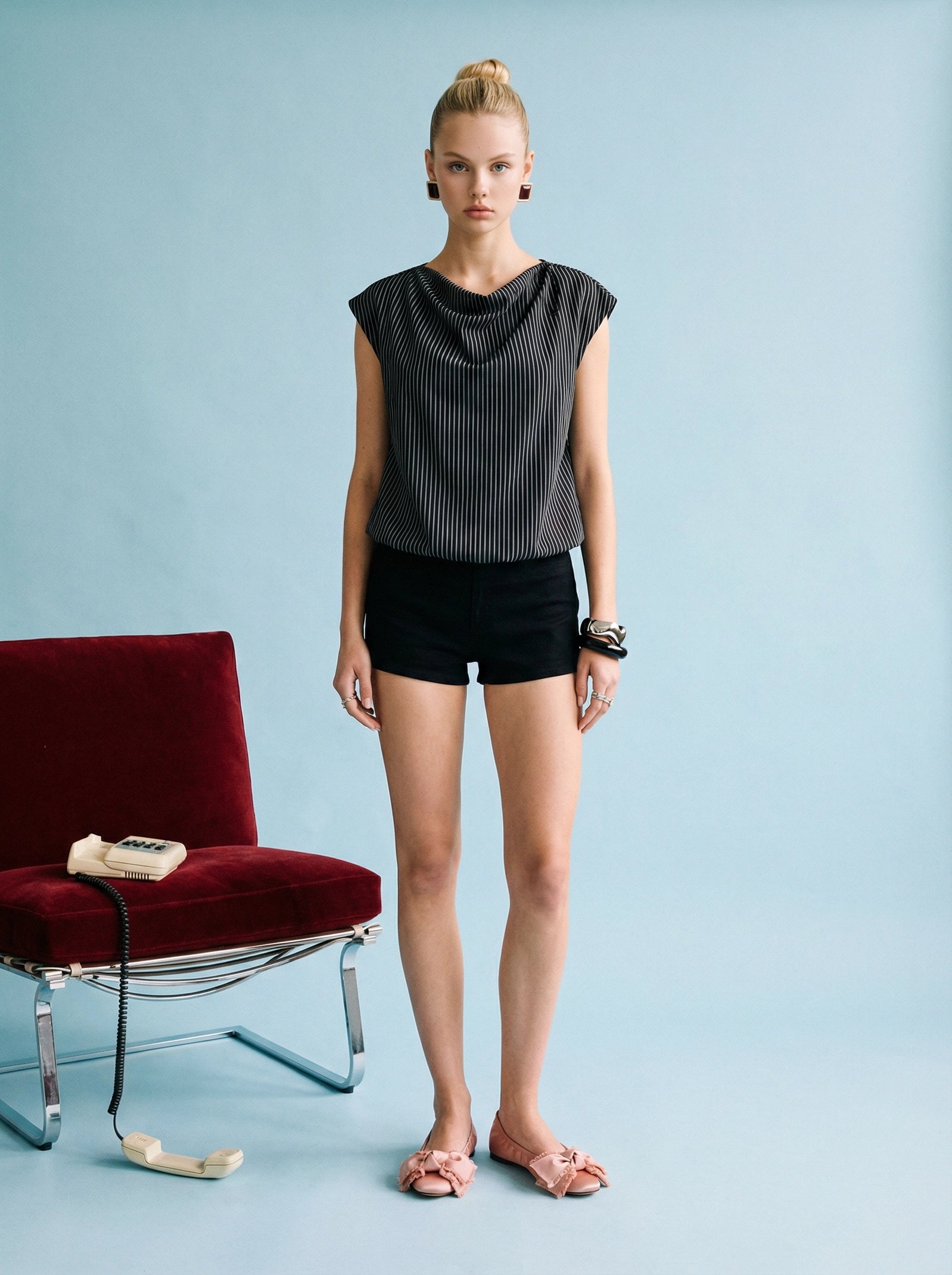 HARPER RIBBED CAP SLEEVE TOP