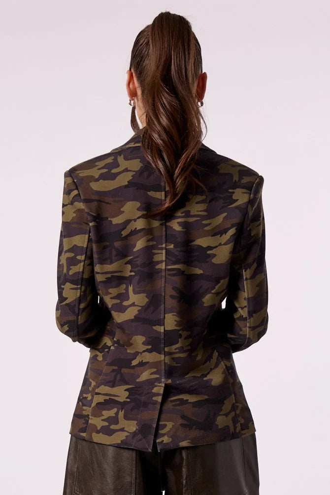HELEN FIRESIDE BLAZER W/ PUFFER IN CAMO