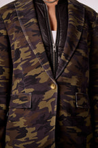 HELEN FIRESIDE BLAZER W/ PUFFER IN CAMO