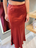 BURGANDY MAXI SKIRT