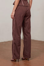 ESPRESSO PIPING DETAIL PANT