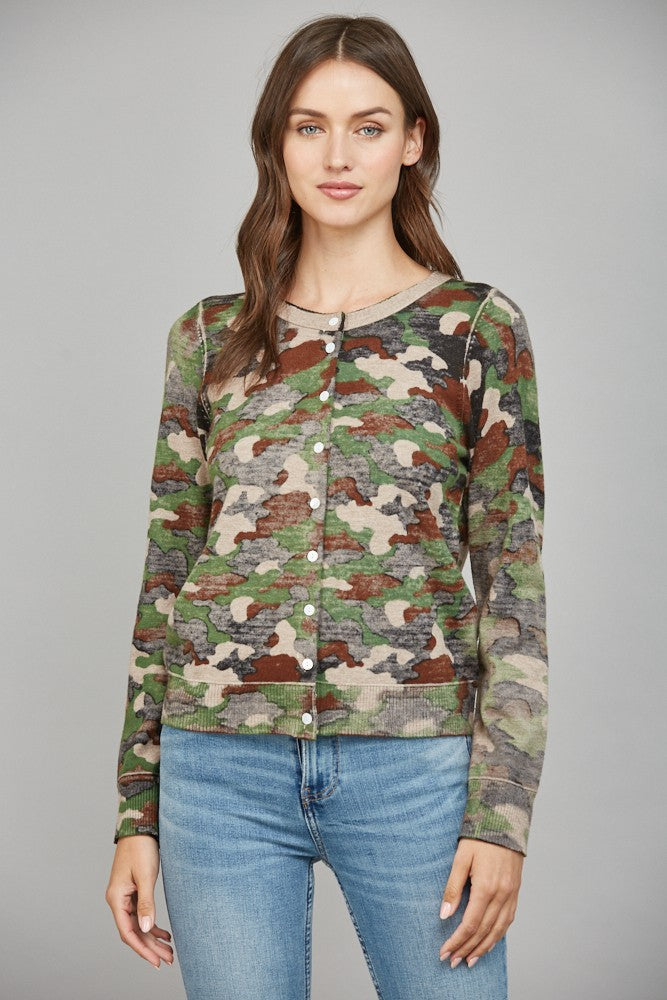 CAMO CARDIGAN