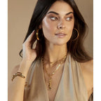 SAHIRA CARRIE FLAT HOOPS