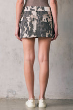 HIDDEN COW PRINT SKIRT