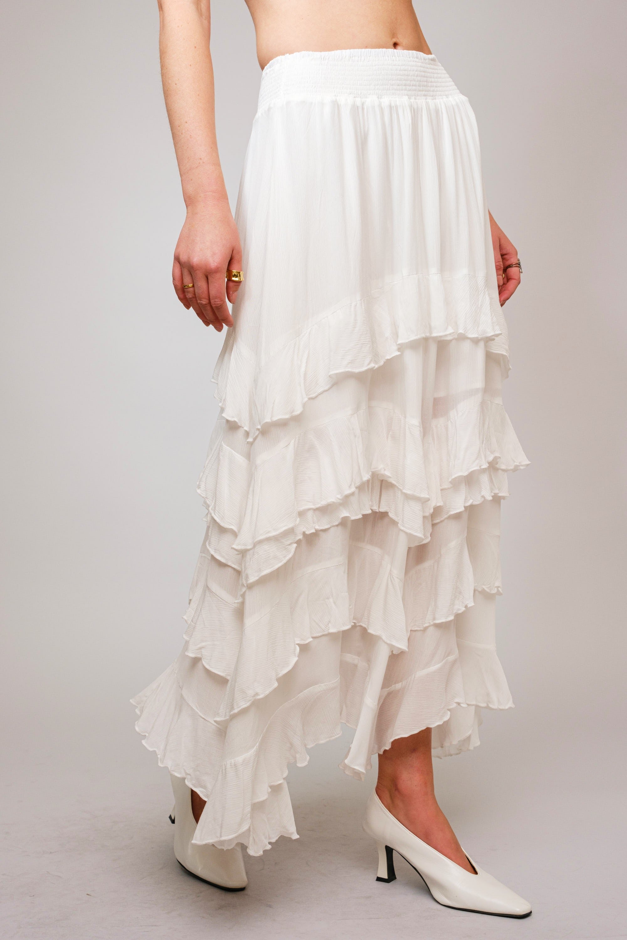 CRINKLE MAXI SKIRT