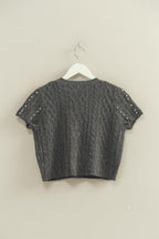 FALL COWGIRL RHINESTONE SWEATER TOP