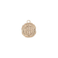 CROSS COIN CHARM 18K GOLD PLATED