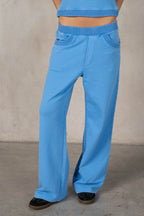 SONIC BLUE COTTON MIN. WASH PANTS