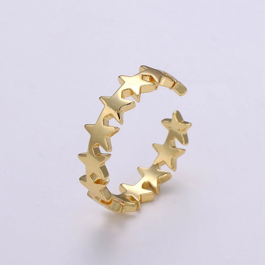 STAR RING 24K GOLD FILLED