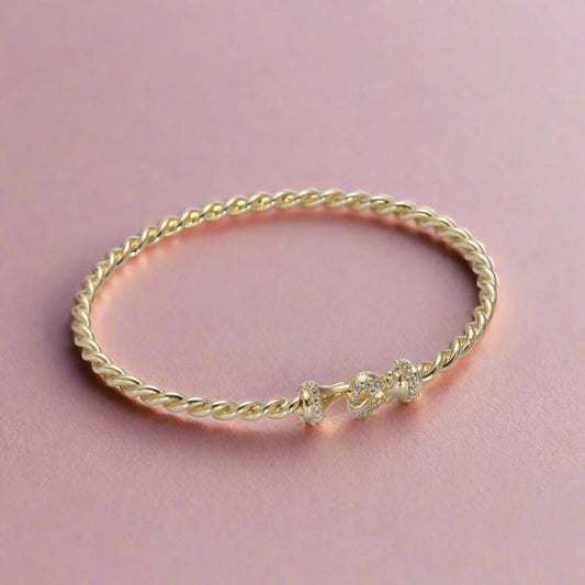 GOLD TWISTED ROPE BRACELET