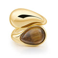 SAHIRA CAMI TIGER EYE STACKED RING