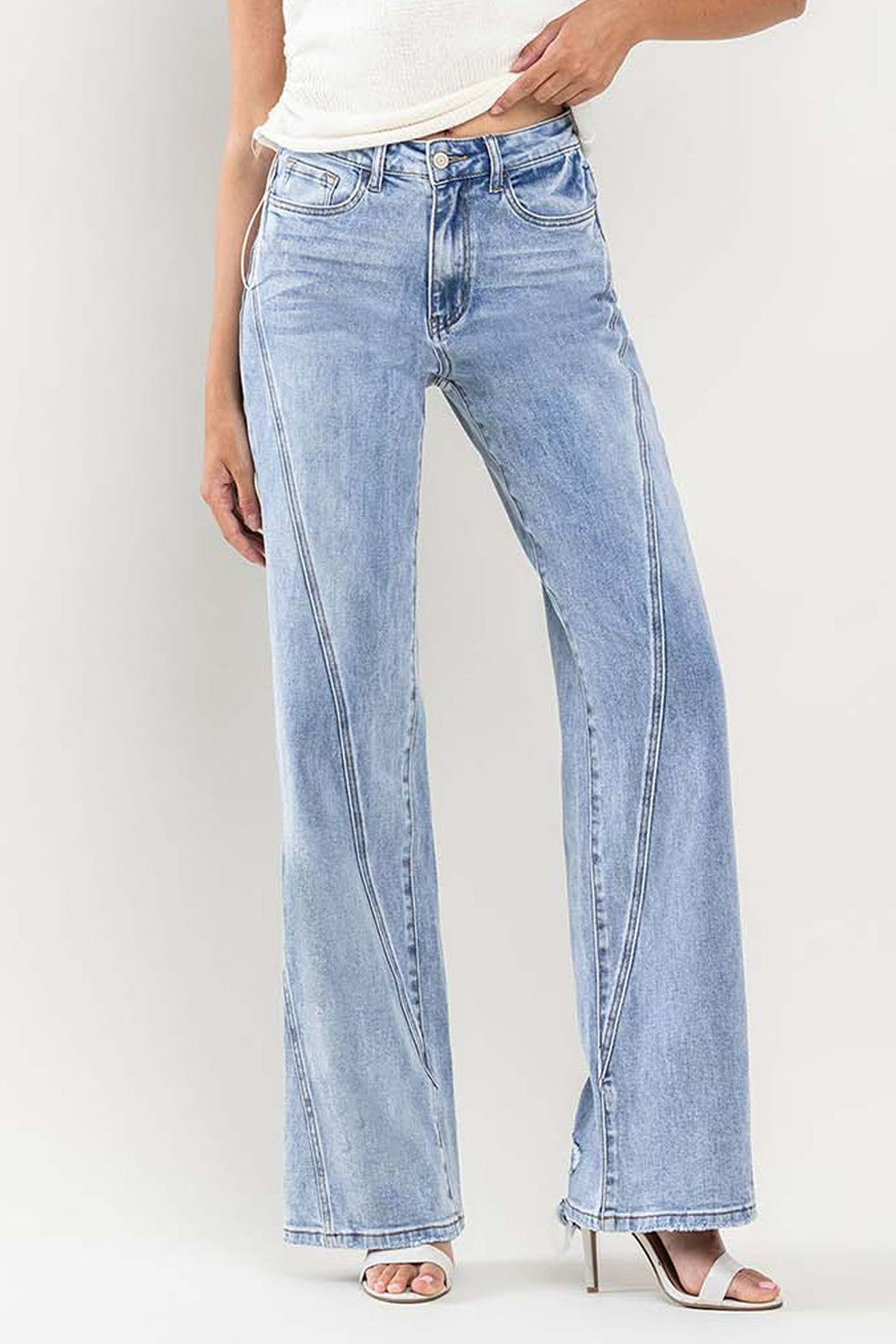 VERVET ULTRA HIGH RISE WIDE LEG JEAN