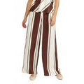 MAISY STRIPE CREAM/BROWN PANT