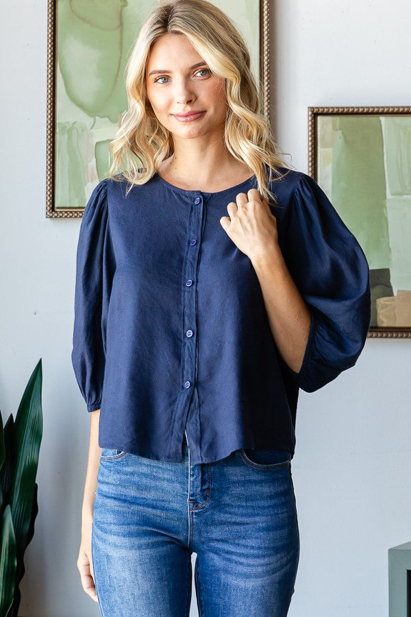 BUTTON DOWN BLOUSE